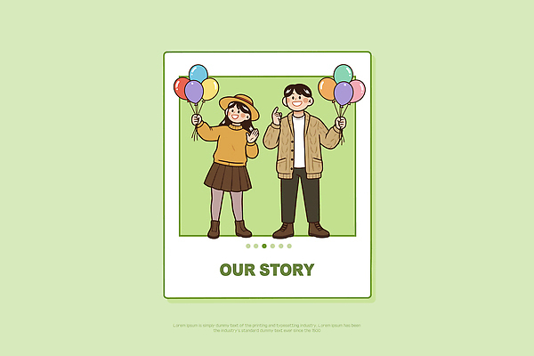 기념일 행복 컬러 일러스트 가족 기념 이야기 웃음 두명 연두색 친구 축제 기쁨 만남 축하 분위기 추억 즐거움 장면 폴라로이드사진 풍선 스토리 순간 국내일러스트 AI파일 감정 컨셉 관계 표정 사람 이벤트 초록색 폴라로이드 파일형식 벡터