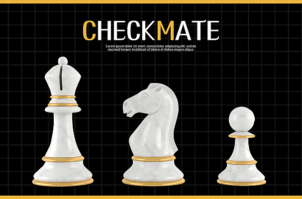 PSD 편집이미지 모션 운동선수 흑백 경기 경쟁 게임 우승 말_게임 체스말 체스 패배 규칙 전략 편집3D 스포츠 컨셉 놀이 촬영기법 3D 최고 파일형식