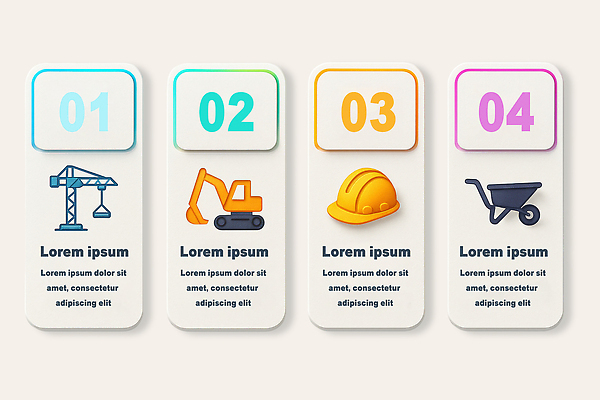 PSD 편집이미지 건축 산업 안내 건설업 기계 인포그래픽 장비 도구 작업 안전모 굴착기 기중기 이미지편집 중장비 헬멧 안전장비 파일형식