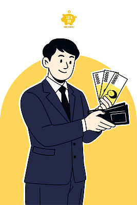 손 남자 백그라운드 돈 일러스트 사람 정장 금융 경제 지갑 선택 소비 자산관리 소득 수입 수표 재정 국내일러스트 AI파일 옷 컨셉 신체부위 재산 파일형식 벡터