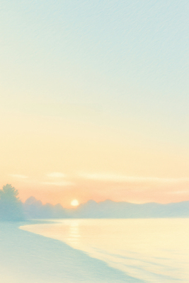 JPG 나무 물결 바다 컬러 일러스트 자연 하늘 산 따뜻함 풍경 해변 태양 반사 일몰 시간 변화 저녁 부드러움 조용 수평선 국내일러스트 자연요소 식물 컨셉 노을 감각 야간 생태계 파일형식