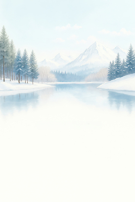 JPG 나무 호수 겨울 일러스트 자연 하늘 날씨 산 풍경 물 강 일출 마음 차가움 숲속 숲 조용 청명 국내일러스트 자연요소 식물 계절 노을 생태계 파일형식