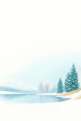 JPG 나무 식물 실루엣 호수 겨울 일러스트 자연 하늘 산 풍경 물 평화 고요 수면 숲 조경 겨울산 국내일러스트 자연요소 계절 컨셉 촬영기법 생태계 파일형식