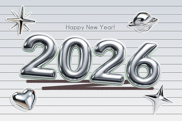 자연요소 편집이미지 컨셉 재질 이벤트 우주 십이지신 말_동물 연도 파일형식 2026년 새해 디자인 문자 금속 별 행성 스타 축하 풍선 기념일 연말 연초 그래픽 PSD 병오년 말띠 이미지편집