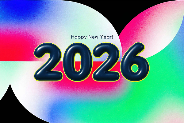 모양 PSD 편집이미지 디자인 기념일 예술 컬러 백그라운드 새해 그래픽 디지털 축제 축하 인사 모던 말띠 생동감 2026년 이미지편집 병오년 컨셉 이벤트 십이지신 예절 말_동물 연도 파일형식