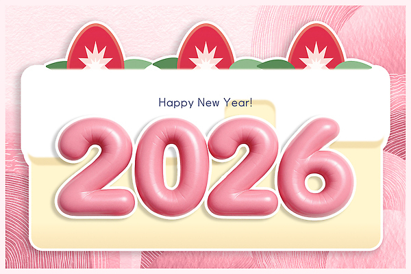 PSD 편집이미지 디자인 기념일 분홍색 새해 이벤트 장식 축제 새해인사 축하 메시지 말띠 축하카드 연휴 2026년 이미지편집 병오년 컬러 컨셉 카드_감사 공휴일 십이지신 인사 말_동물 연도 파일형식