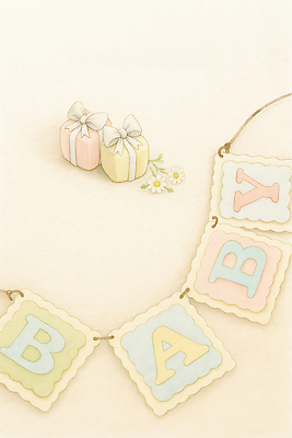 JPG 디자인 알파벳 기념일 종이 분홍색 일러스트 선물 이벤트 장식 파란색 축제 축하 아기 민트 오브젝트 파스텔 유아용 아이방 국내일러스트 AI일러스트 AI콘텐츠 영어 컬러 컨셉 학용품 사람 방 허브 파일형식