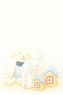 JPG 어린이 인형 일러스트 놀이 탁자 주택 실내 장난감 귀여움 방 아기용품 아기 양 젖병 오브젝트 장면 아이방 애착인형 국내일러스트 AI일러스트 AI콘텐츠 가구 컨셉 포유류 사람 내부 건물 파일형식