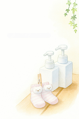 JPG 백그라운드 일러스트 가정 탁자 양말 일상 생활 장식 청결 아기용품 욕실 아기 머리핀 빨래 세제 오브젝트 화장실 고정 준비물 국내일러스트 AI일러스트 AI콘텐츠 가구 가사 장신구 사람 라이프 위생 파일형식