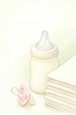 JPG 어린이 일러스트 가족 탁자 엄마 문구용품 안전 일상 장난감 아기용품 육아 아기 아빠 젖병 오브젝트 기저귀 딸랑이 보살핌 수유 아이방 준비물 국내일러스트 AI일러스트 AI콘텐츠 가구 관계 사람 라이프 방 파일형식