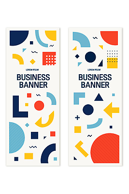 모양 템플릿 디자인 배너 배너템플릿 세로배너 선 컬러 비즈니스 그래픽 사각형 원형 알림 모던 기하학 마케팅 배너세트 AI파일 도형 무늬 세로 세트 파일형식 벡터