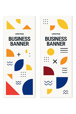 모양 도형 템플릿 디자인 배너 배너템플릿 세로배너 컬러 패턴 비즈니스 그래픽 정보 상품 알림 기하학 마케팅 조합 창의성 배너세트 AI파일 무늬 세로 세트 파일형식 벡터