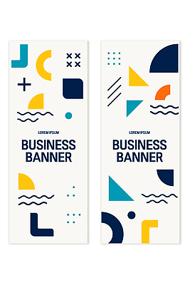 모양 도형 템플릿 디자인 배너 배너템플릿 세로배너 예술 컬러 비즈니스 그래픽 정보 표지판 알림 기하학 마케팅 배너세트 AI파일 무늬 알림판 세로 세트 파일형식 벡터