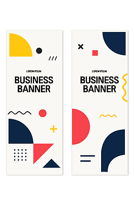 도형 템플릿 디자인 배너 배너템플릿 세로배너 컬러 패턴 비즈니스 그래픽 알림 기하학 마케팅 창의력 배너세트 AI파일 무늬 세로 세트 파일형식 벡터