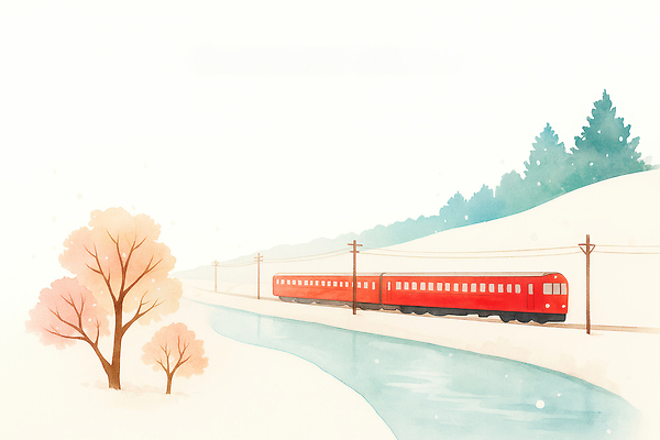 식물 계절 육상교통 컬러 컨셉 잎 대중교통 생태계 파일형식 기차 겨울 빨간색 강 나무 나뭇잎 풍경 여행 기찻길 자연 이동 수로 전선 하늘 단풍 자동차 거리 날씨 일러스트 국내일러스트 JPG