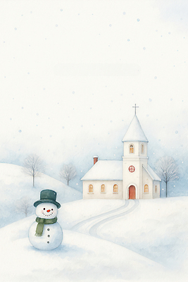 식물 계절 기념일 컬러 종교건축 눈_날씨 건물 파일형식 겨울 교회 눈사람 풍경 흰색 언덕 추위 종교 크리스마스 잔디 나무 산 눈덩이 조용 하늘 날씨 도시 마을 일러스트 국내일러스트 JPG
