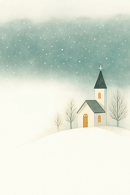 식물 디자인 계절 기념일 컬러 컨셉 겨울 종교건축 풍경 이벤트 건물 시골 생태계 파일형식 교회 언덕 나무 하늘 설경 조용 자연 크리스마스 기도 종교 흰색 그림 촌 인테리어 분위기 단순화된 일러스트 국내일러스트 JPG