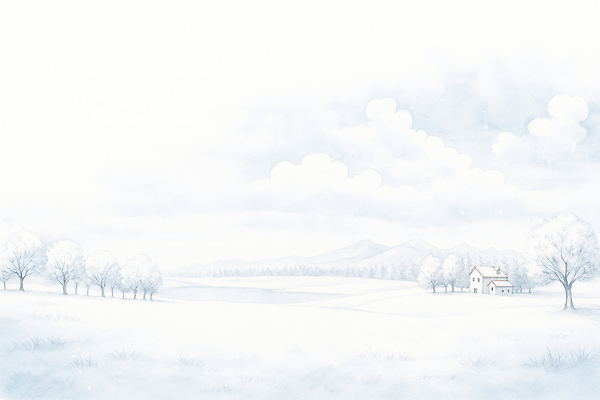 식물 계절 컬러 자연 건물 라이프 생태계 파일형식 겨울 풍경 주택 나무 초원 산 평야 흰색 숲 고요 일상 야외 시골 일러스트 국내일러스트 JPG