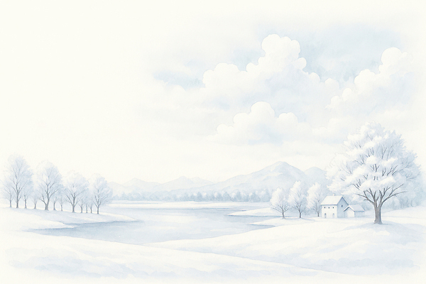 식물 계절 컬러 컨셉 자연 건물 라이프 그림 생태계 파일형식 겨울 평야 주택 나무 산 하늘 풍경 고요 풍경화 흰색 청명 일상 시골 평화 생활 공간 날씨 일러스트 국내일러스트 JPG