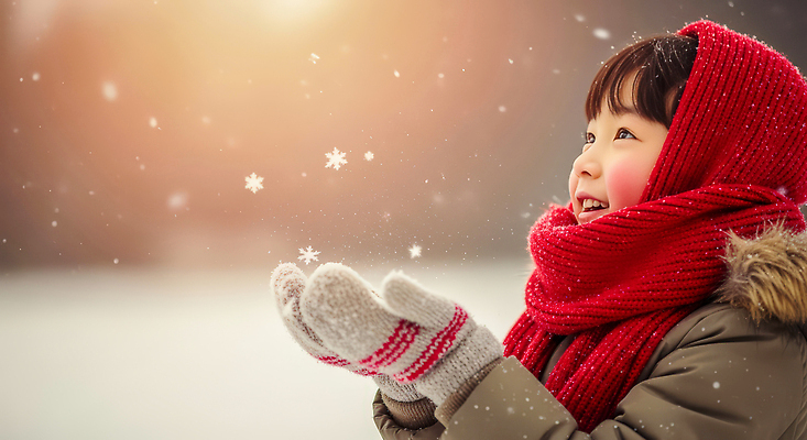 JPG 편집이미지 손 행복 어린이 겨울 모션 자연 날씨 웃음 빨간색 설원 스카프 외투 눈 눈송이 즐거움 순간 의료성형뷰티 편집실사 자연요소 계절 감정 컬러 상의 눈_날씨 표정 사람 신체부위 목도리 CG 생태계 파일형식