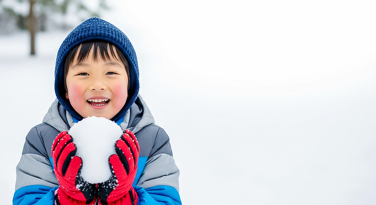 JPG 편집이미지 어린이 장갑 겨울 자연 놀이 웃음 설원 흰색 눈 즐거움 눈덩이 의료성형뷰티 편집실사 자연요소 잡화 계절 감정 컬러 날씨 눈_날씨 표정 사람 CG 생태계 파일형식