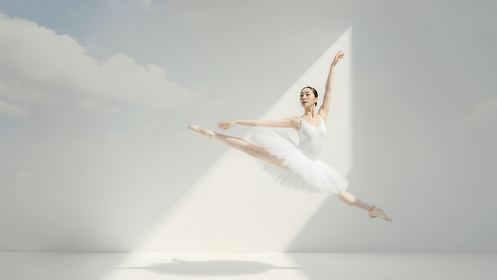 JPG 편집이미지 예술 포즈 모션 미술 빛 점프 공연 공간 댄서 무대 표현 춤 발레 발레리나 편집실사 AI인물포토 AI콘텐츠 클라우드댄서 직업 문화예술 이벤트 CG 파일형식 트렌드컬러 AI포토 2026트렌드