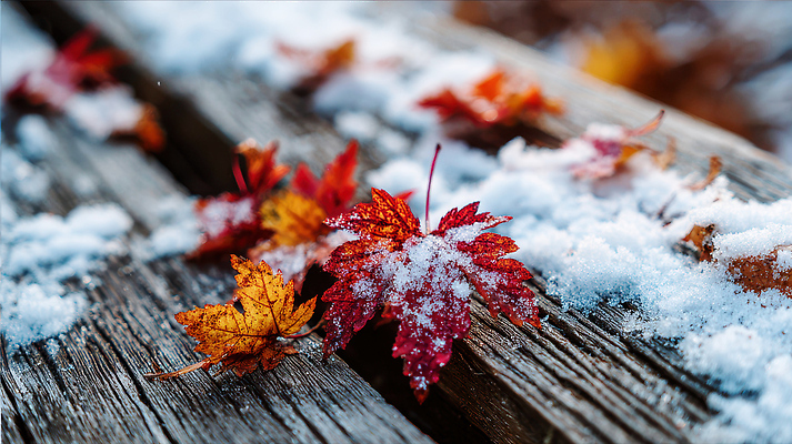 JPG 나무 편집이미지 계절 컬러 단풍 겨울 자연 탁자 바닥 풍경 야외 얼음 고요 눈 떨어짐 장면 편집실사 자연요소 식물 가구 컨셉 잎 날씨 CG 생태계 파일형식