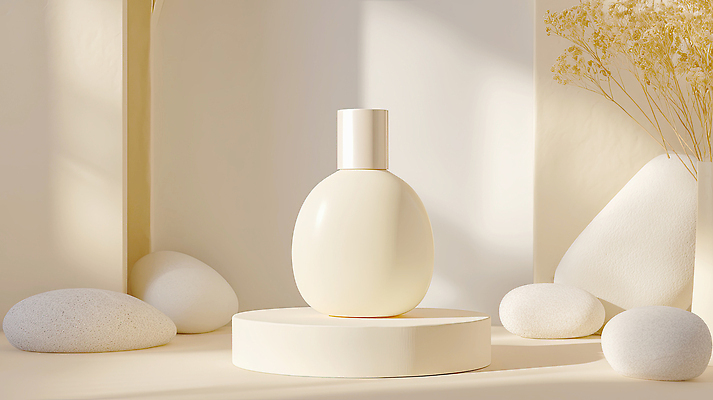 식물 디자인 컬러 가구 실내 태양 화장품 CG 생태계 파일형식 트렌드컬러 2026트렌드 향수 흰색 탁자 돌_바위 꽃 오브젝트 자연 방 햇빛 장식 상품 장면 집안 클라우드댄서 편집실사 JPG 편집이미지 인테리어