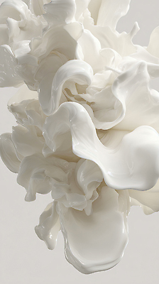 편집이미지 컬러 무늬 파일형식 트렌드컬러 2026트렌드 흰색 물질 공중 모션 모양 질감 예술 디자인 캔버스 조각 추상 창의성 실험 이미지편집 JPG 클라우드댄서