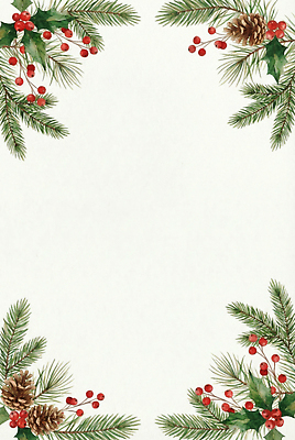 나무 식물 계절 기념일 컨셉 크리스마스 이벤트 공백 생태계 파일형식 AI콘텐츠 장식 소나무 열매 디자인 자연 백그라운드 메시지 축제 휴일 겨울 잎 축복 크리스마스트리 JPG 일러스트 국내일러스트 카피스페이스 프레임 AI일러스트