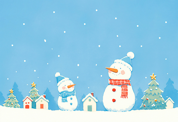 식물 모자_잡화 계절 기념일 감정 크리스마스 관계 사람 건물 파일형식 AI콘텐츠 눈사람 겨울 나무 하늘 주택 풍경 산타모자 장식 오브젝트 어린이 장난감 가족 놀이 기쁨 친구 JPG 일러스트 국내일러스트 AI일러스트