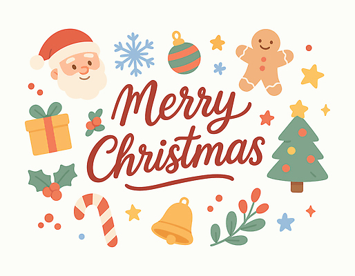 행복 별 어린이 컬러 크리스마스 일러스트 캘리그라피 가족 선물 장식 크리스마스트리 산타클로스 파티 축제 모임 종 눈송이 진저쿠키 국내일러스트 AI파일 자연요소 기념일 감정 관계 눈_날씨 사람 이벤트 쿠키 파일형식 벡터