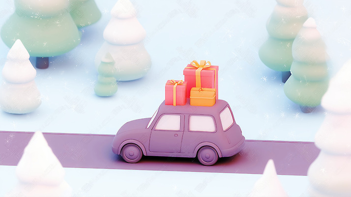 JPG 나무 편집이미지 크리스마스 겨울 자동차 선물 숲 Nun 편집3D 식물 계절 기념일 육상교통 3D 파일형식