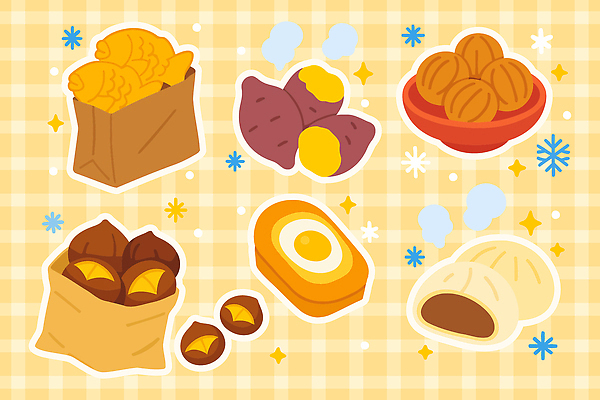 한식 음식 빵 배경화면 백그라운드 겨울 패턴 일러스트 디저트 요리 과자 달콤 겨울음식 고구마 군것질 군고구마 붕어빵 군밤 계란빵 핸드메이드 호도과자 호빵 홈메이드 제철음식 국내일러스트 AI파일 계절 무늬 뿌리채소 맛 밤_견과류 굽기 구이 만들기 겨울간식 제철 파일형식 벡터