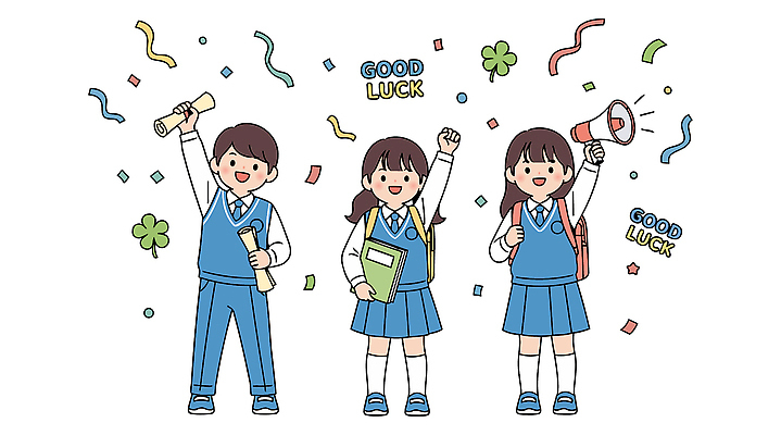 학생 기념일 교복 종이 조각 일러스트 졸업 학교 응원 모션 기념 친구 파티 소리 기쁨 방울 축하 행운 그룹 상패 국내일러스트 AI파일 옷 교육 감정 컨셉 관계 이벤트 장식 상_우승 파일형식 벡터