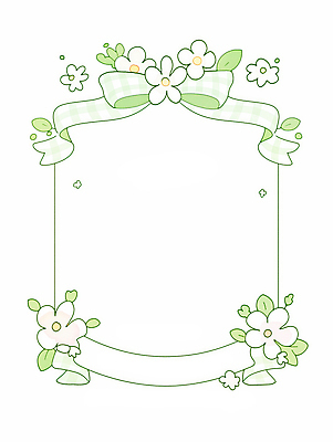 JPG 디자인 꽃 리본 예술 백그라운드 일러스트 수채화 프레임 선물 그래픽 장식 초록색 흰색 편지지 그림 수공예 비어있는 국내일러스트 식물 컬러 공예 편지 파일형식