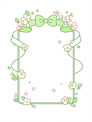 JPG 식물 디자인 꽃 리본 예술 컬러 백그라운드 일러스트 수채화 프레임 이벤트 취미 장식 초록색 배열 심플 초대장 화사함 DIY 창작 국내일러스트 컨셉 카드_감사 파일형식