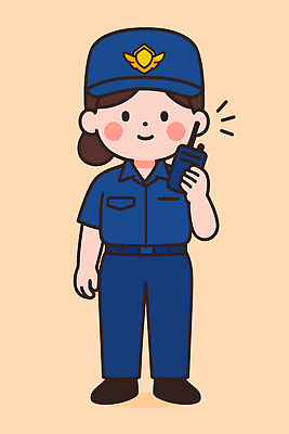 직업 포즈 유니폼 일러스트 모션 안전 사람 일상 파란색 도시 작업 경찰 서비스 무전기 공식 시민 소통 경찰서 기능 역할 해양경찰 국내일러스트 AI파일 옷 컬러 컨셉 무선통신 라이프 국민 파일형식 벡터