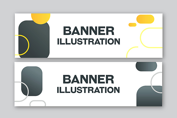 도형 템플릿 디자인 배너 배너템플릿 컬러 백그라운드 텍스트 흑백 그래픽 노란색 검은색 알림 직사각형 예시 AI파일 촬영기법 파일형식 벡터