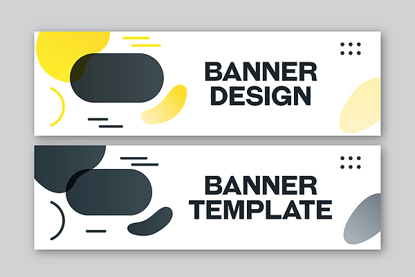 모양 템플릿 디자인 배너 배너템플릿 컬러 그래픽 가로 노란색 디지털 검은색 레이아웃 예시 창의성 스타일 AI파일 파일형식 벡터