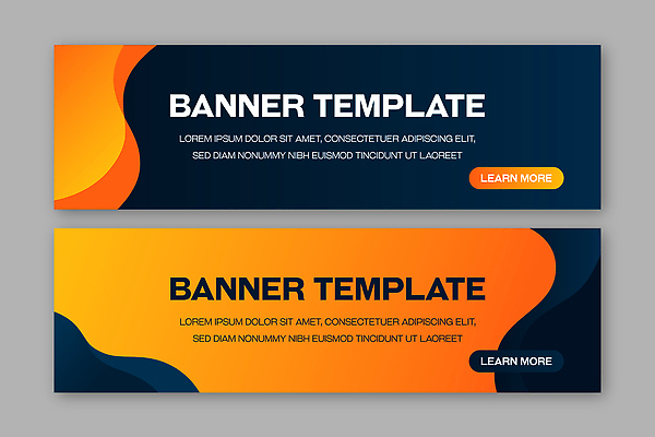 템플릿 디자인 배너 배너템플릿 컬러 그래픽 홈페이지 견본 검은색 주황색 알림 마케팅 인터페이스 사용자 AI파일 파일형식 벡터