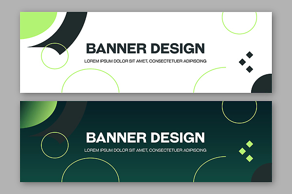 도형 템플릿 디자인 배너 배너템플릿 컬러 백그라운드 형상 그래픽 초록색 흰색 원형 어두운색 예시 조합 AI파일 파일형식 벡터