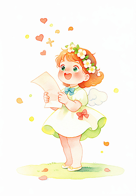 JPG 공원 꽃 행복 어린이 컬러 일러스트 자연 날리기 날씨 천사 표정 사랑 웃음 소녀 장식 귀여움 기쁨 하트 마음 편지 순간 국내일러스트 AI일러스트 AI콘텐츠 모양 식물 공공시설 여자 감정 컨셉 모션 사람 생태계 파일형식