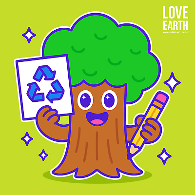 나무 캐릭터 교육 지구 어린이 일러스트 모션 자연 생명 웃음 초록색 연필 환경 재활용 보호 즐거움 그림 긍정 자원 창의력 일러캐릭터 AI파일 식물 감정 컬러 컨셉 학용품 표정 사람 필기구 친환경 생태계 파일형식 벡터