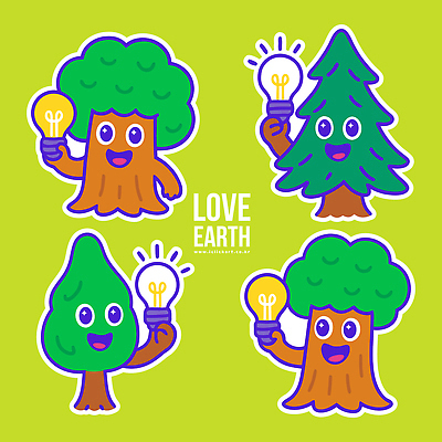 나무 동물 캐릭터 손 디자인 상징 백그라운드 일러스트 전구 모션 아이디어 들기 귀여움 환경 전시 메시지 보호 그림 밝은색 변신 일러캐릭터 AI파일 식물 컨셉 신체부위 파일형식 벡터