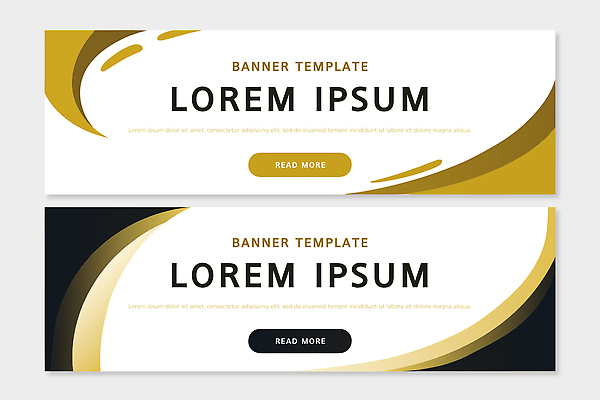 템플릿 디자인 배너 배너템플릿 컬러 버튼 그래픽 홈페이지 견본 금색 현수막 이미지 클릭 온라인 마케팅 스타일 AI파일 파일형식 벡터