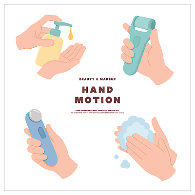 손 일러스트 손짓 화장 뷰티 상품 손목 피부관리 롤러 손모양 로션 손씻기 세안제 손마사지 국내일러스트 AI파일 모양 모션 신체부위 화장품 마사지 씻기 세안용품 파일형식 벡터 손_신체부위