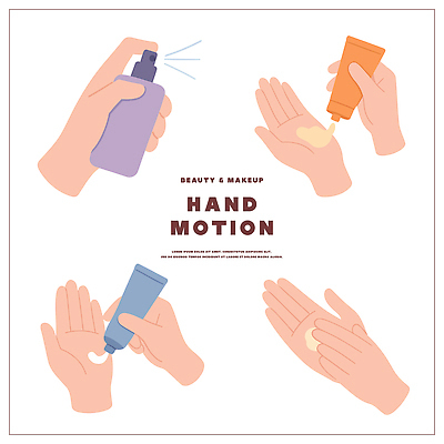 손 일러스트 손가락 관리 손짓 화장 뷰티 청결 화장품 상품 피부 크림 스프레이 비누 손모양 국내일러스트 AI파일 모양 모션 신체부위 위생용품 위생 파일형식 벡터 손_신체부위