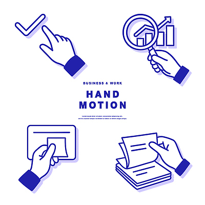 손 일러스트 비즈니스 모션 그래프 손짓 표현 업무 작업 사무 분석 전달 문서 정리 경영 국내일러스트 AI파일 컨셉 신체부위 파일형식 벡터