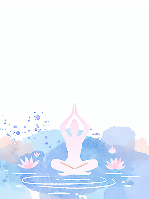 JPG 여자 여유 컬러 신체 일러스트 자연 휴식 건강 연꽃 풍경 물 평화 마음 수면 영혼 집중 명상 조용 국내일러스트 AI일러스트 AI콘텐츠 자연요소 꽃 감정 컨셉 사람 생태계 파일형식